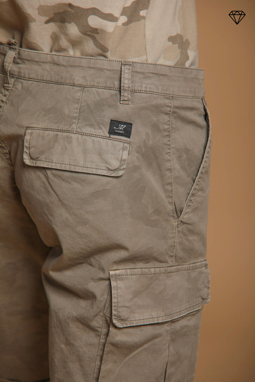 Chile Herren-Cargo-Bermuda aus Baumwolle mit Camouflage-Muster Slim Fit ①