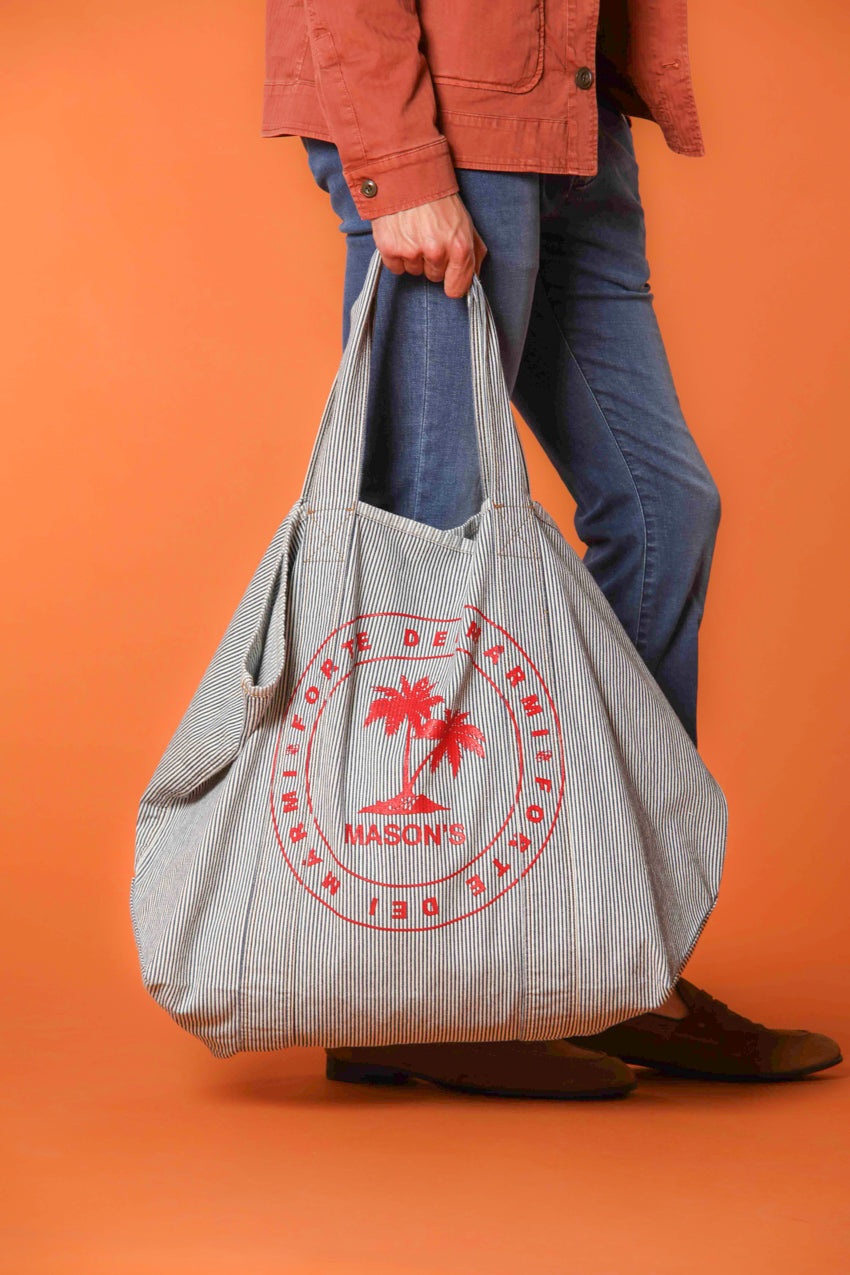 Mason’s Bag FDM borsa in cotone a righe