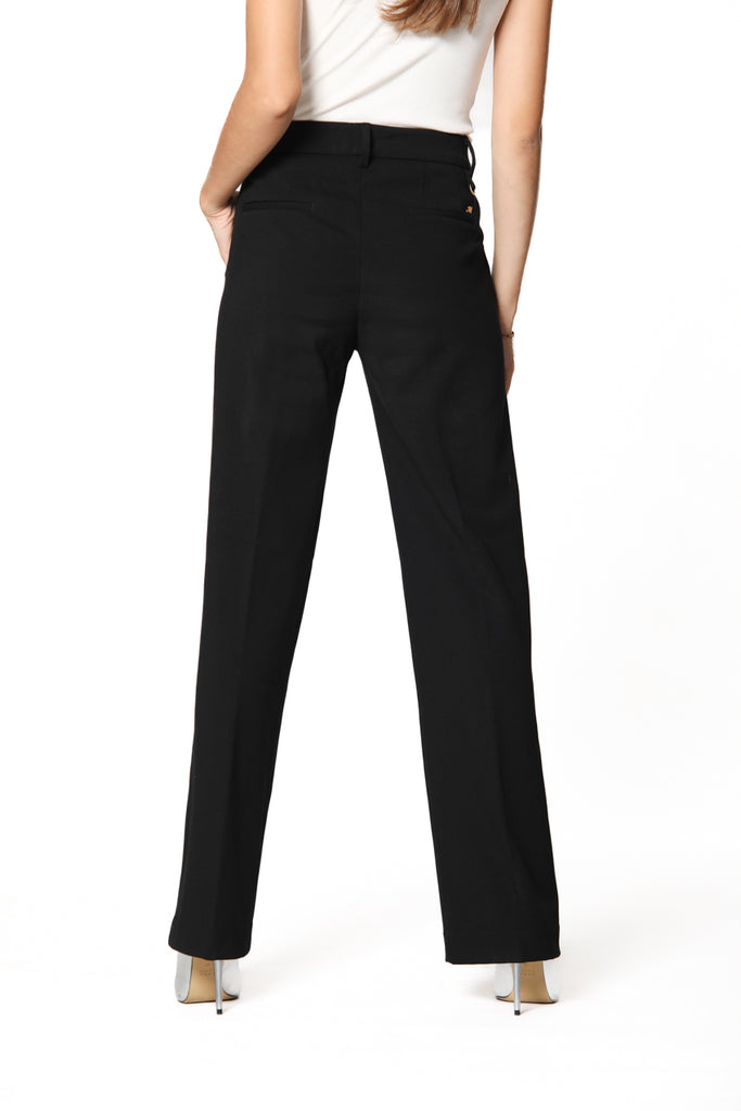Bild 4 der Damen- Chino Hose aus Jersey Schwarz Modell New York Straight von Mason’s