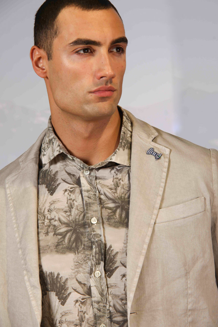 Da Vinci Summer Blazer Herren aus Leinen-Baumwoll-Twill
