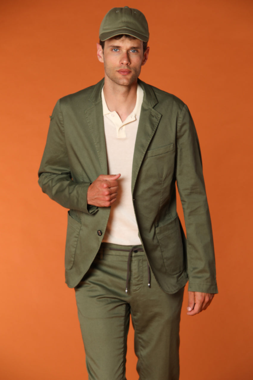 Da Vinci Summer Herrenblazer aus Baumwolle und Tencel
