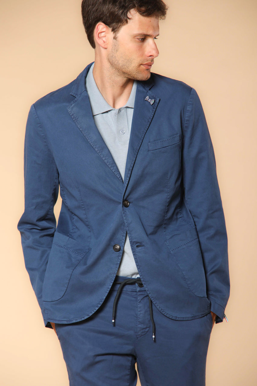 Da Vinci Summer Herrenblazer aus Baumwolle und Tencel