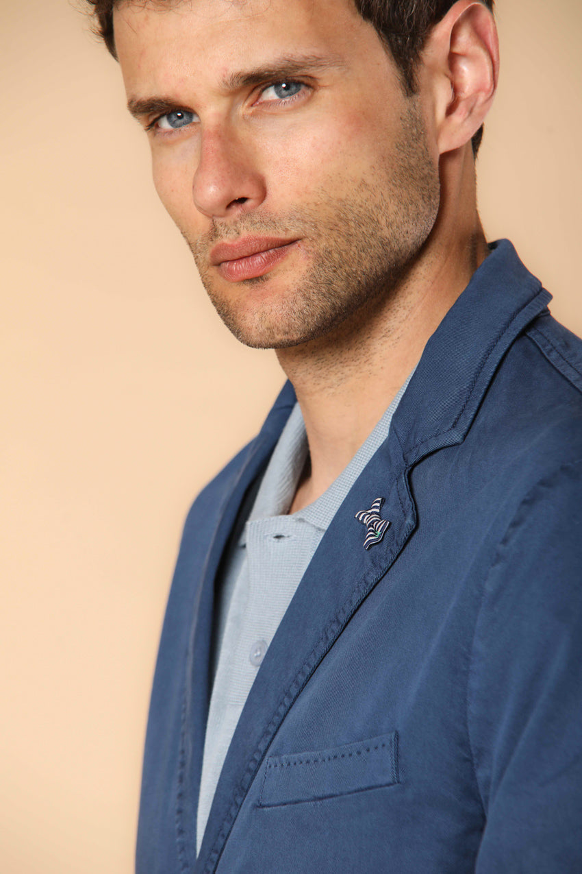 Da Vinci Summer Herrenblazer aus Baumwolle und Tencel