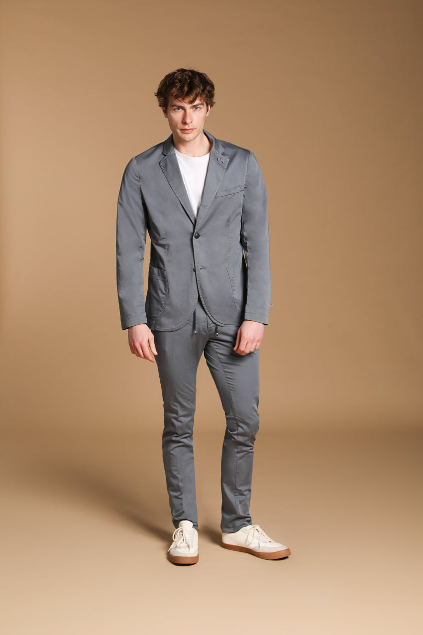 Da Vinci Travel Blazer Herren aus technischem Satin Travel Stretch mit Details