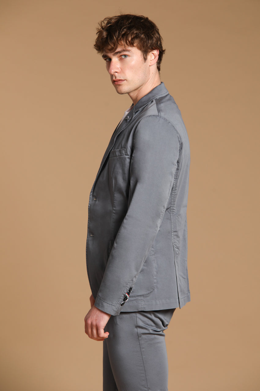 Da Vinci Travel Blazer Herren aus technischem Satin Travel Stretch mit Details