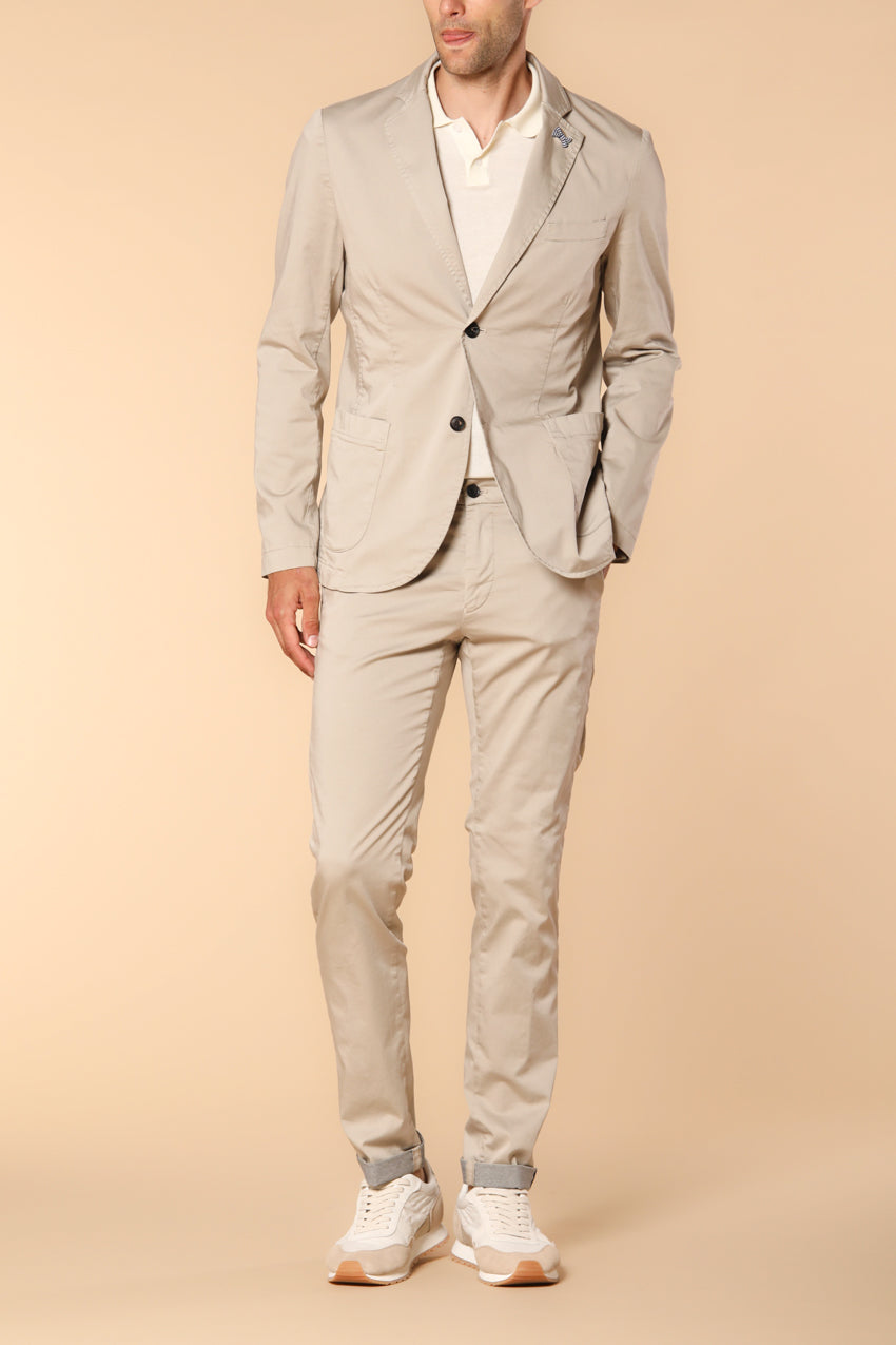 Da Vinci Travel Blazer Herren aus technischem Satin Travel Stretch mit Details