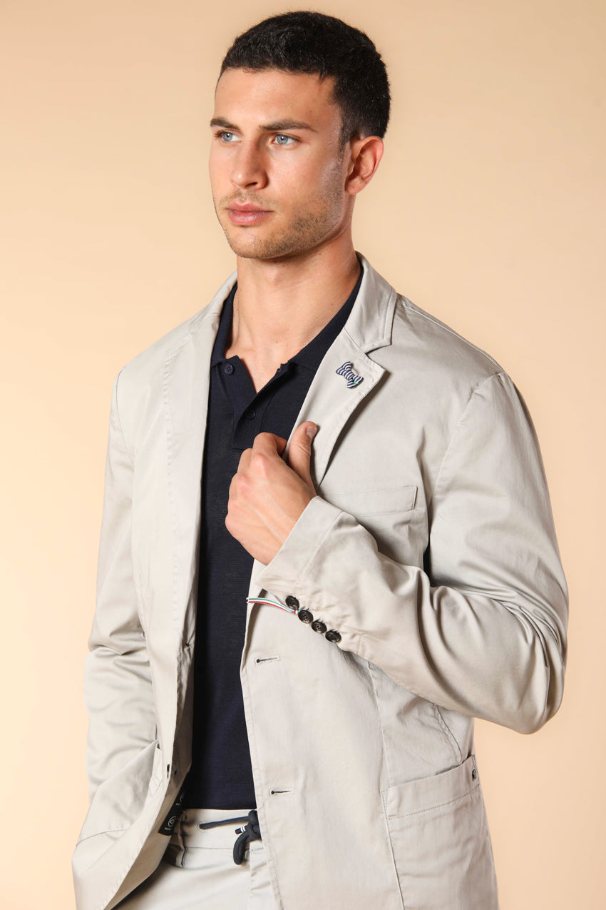 Da Vinci Travel Blazer Herren aus technischem Satin Travel Stretch mit Details