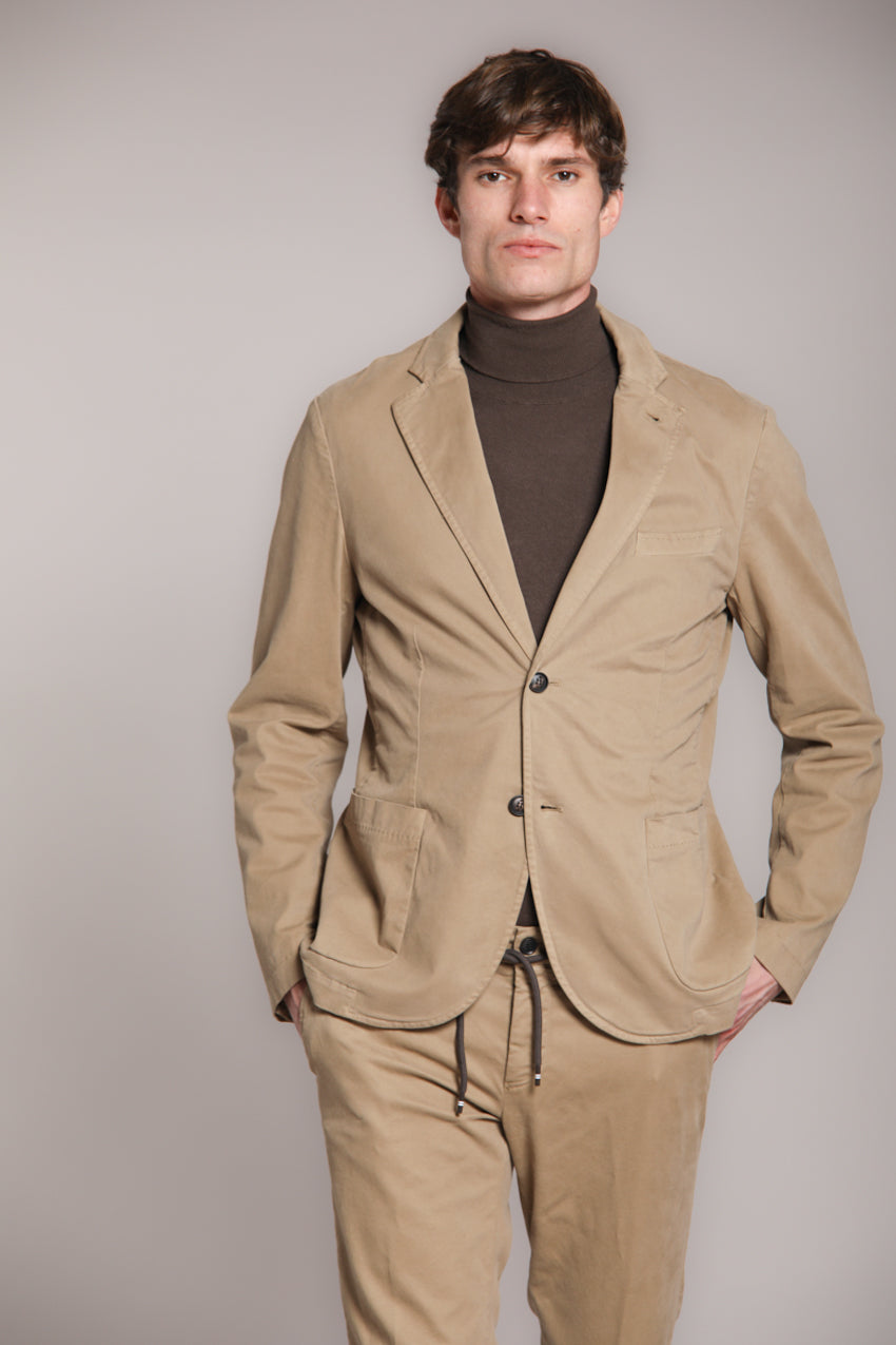 Foto 1 Da Vinci blazer uomo in gabardina stretch
