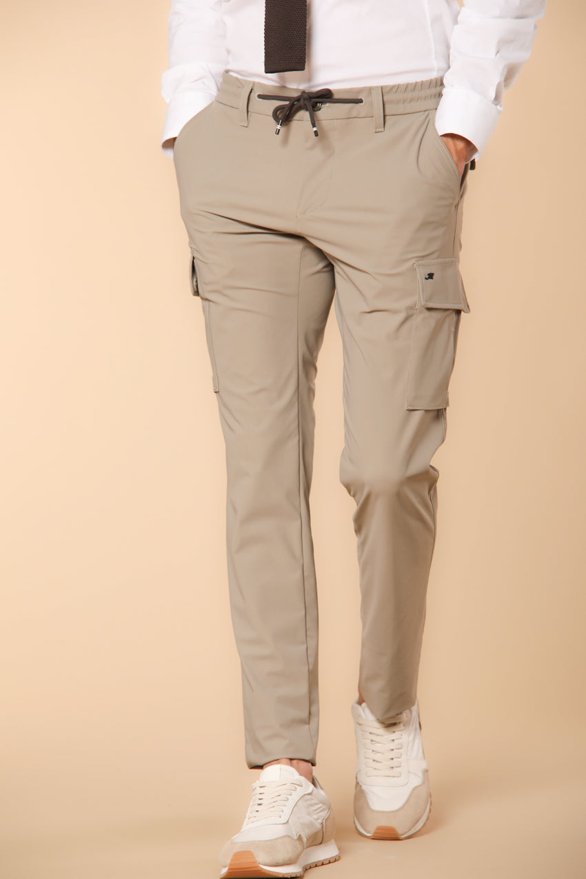 Chile Jogger Herren Cargo Hose in supertechnischem Jersey Extra Slim Fit