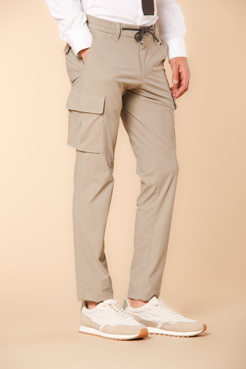 Chile Jogger Herren Cargo Hose in supertechnischem Jersey Extra Slim Fit