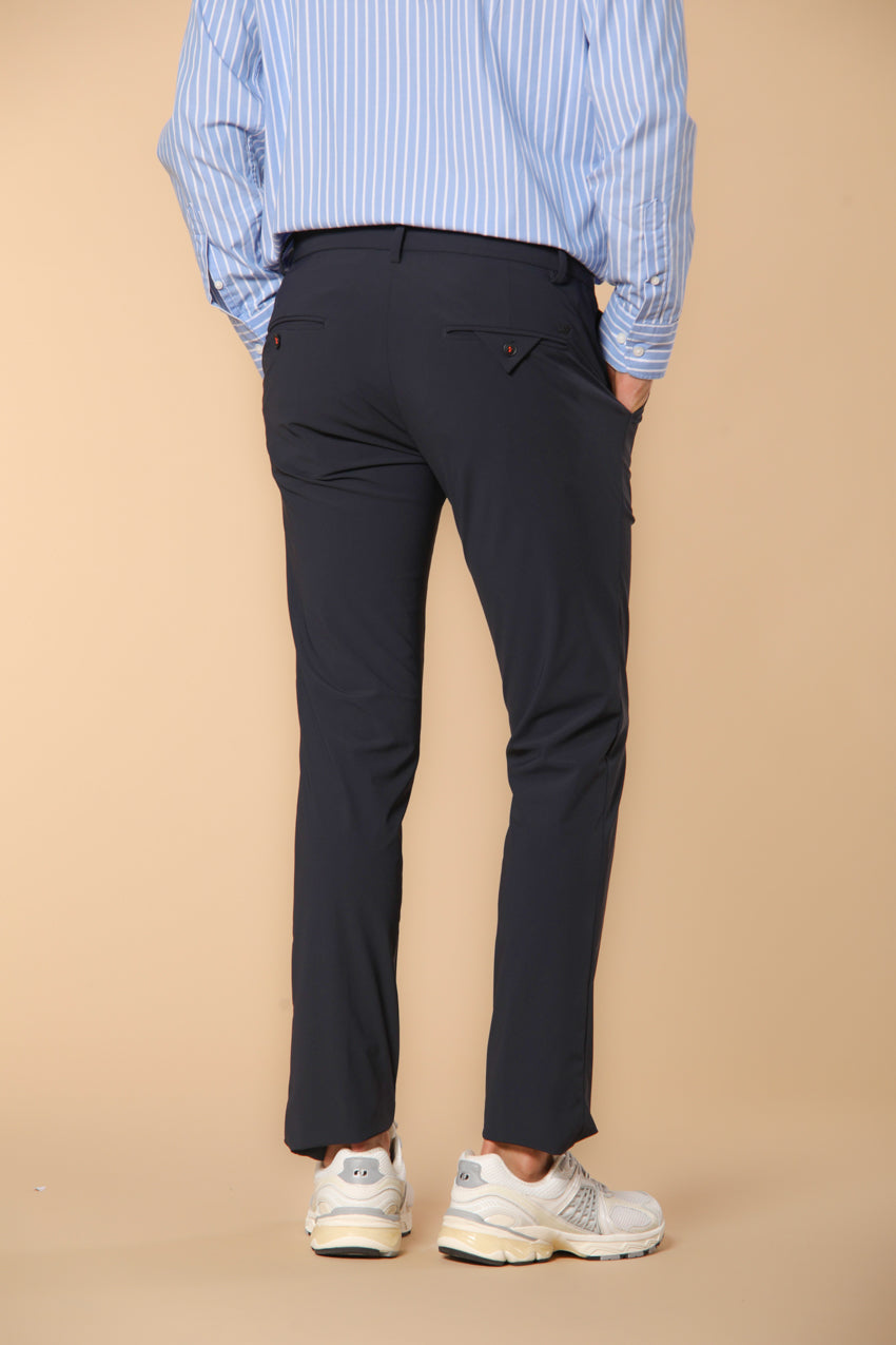 Milano Dynamic Herren Chino Jogger Hose aus supertechnischem Jersey Extra Slim Fit