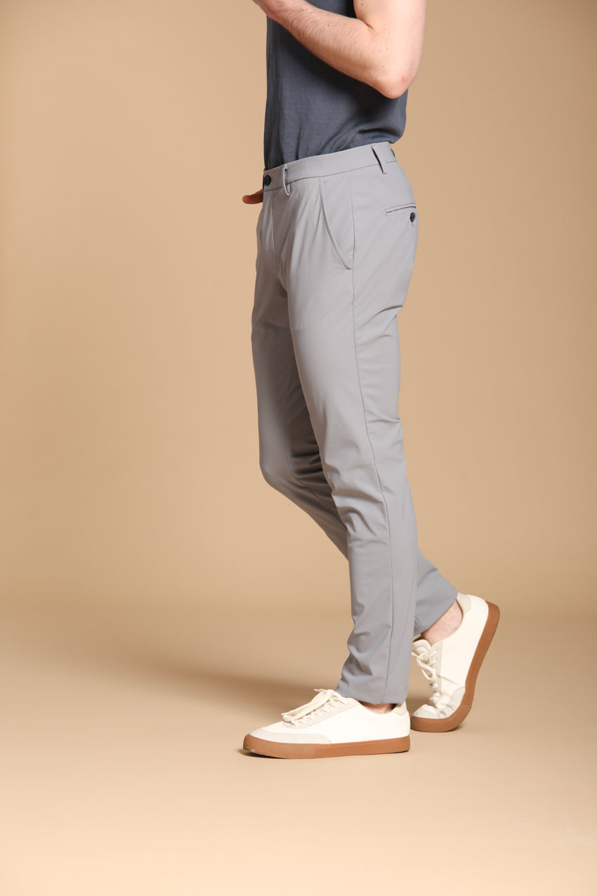 Milano Dynamic Herren Chino Jogger Hose aus supertechnischem Jersey Extra Slim Fit