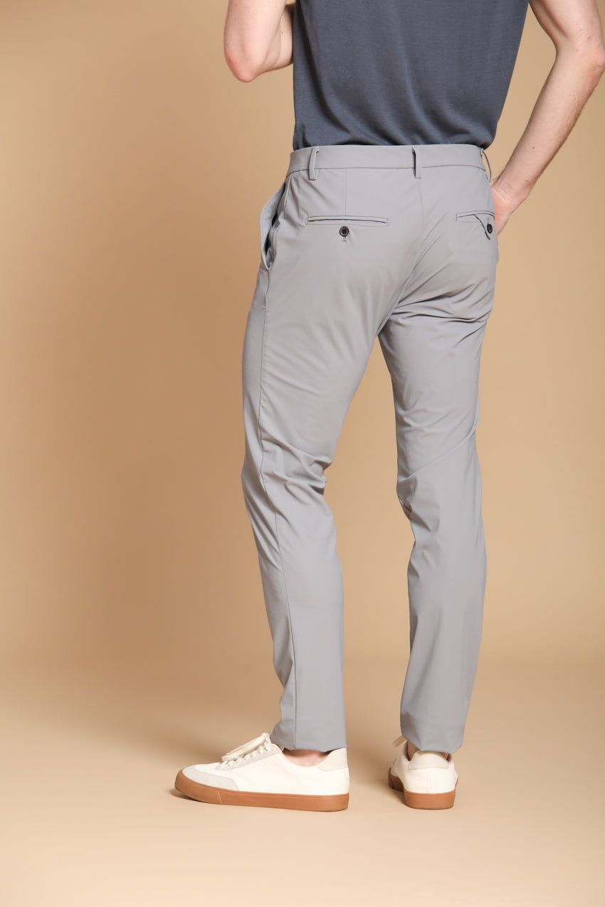 Milano Dynamic Herren Chino Jogger Hose aus supertechnischem Jersey Extra Slim Fit