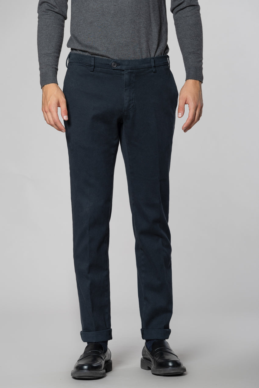 New York Sartoriale Herren Chinohose maßgeschneiderte aus Baumwolle Kashmir Regular Fit