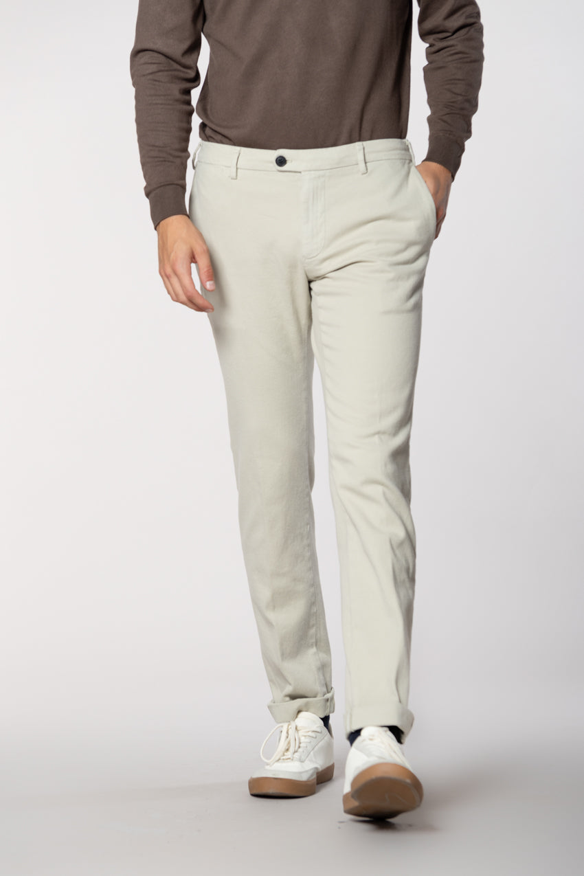 New York Sartoriale Herren Chinohose maßgeschneiderte aus Baumwolle Kashmir Regular Fit
