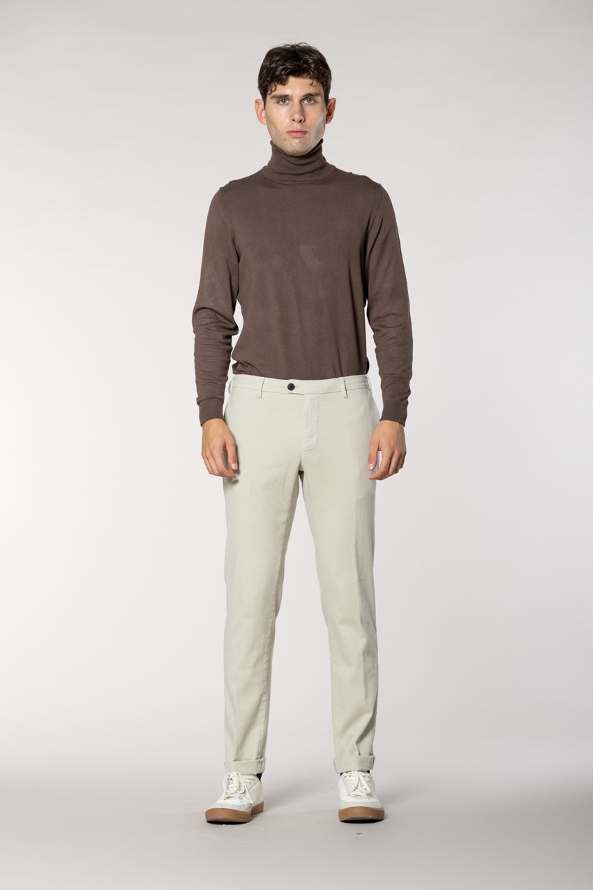 New York Sartoriale Herren Chinohose maßgeschneiderte aus Baumwolle Kashmir Regular Fit