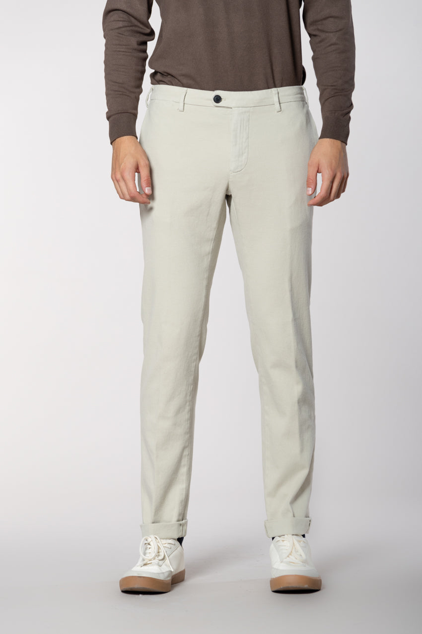 New York Sartoriale Herren Chinohose maßgeschneiderte aus Baumwolle Kashmir Regular Fit