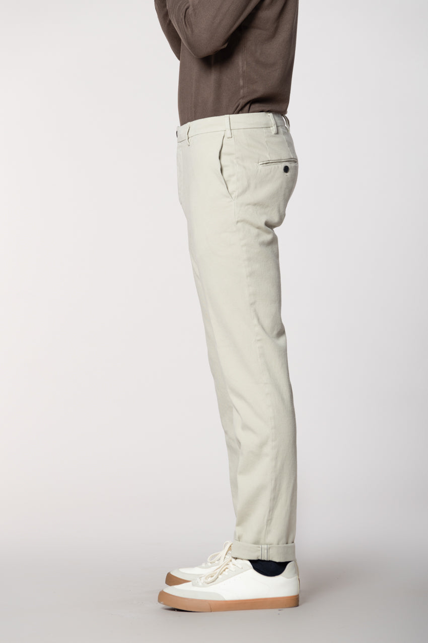New York Sartoriale Herren Chinohose maßgeschneiderte aus Baumwolle Kashmir Regular Fit