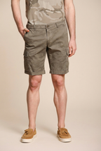 Chile Herren-Cargo-Bermuda aus Baumwolle mit Camouflage-Muster Slim Fit ①