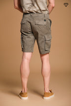 Chile bermuda cargo uomo in cotone fantasia camou slim fit ①