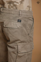 Chile bermuda cargo uomo in cotone fantasia camou slim fit ①