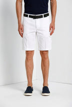 Chile bermuda cargo uomo in raso stretch slim fit ①