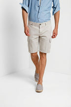 Chile bermuda cargo uomo in raso stretch slim fit ①