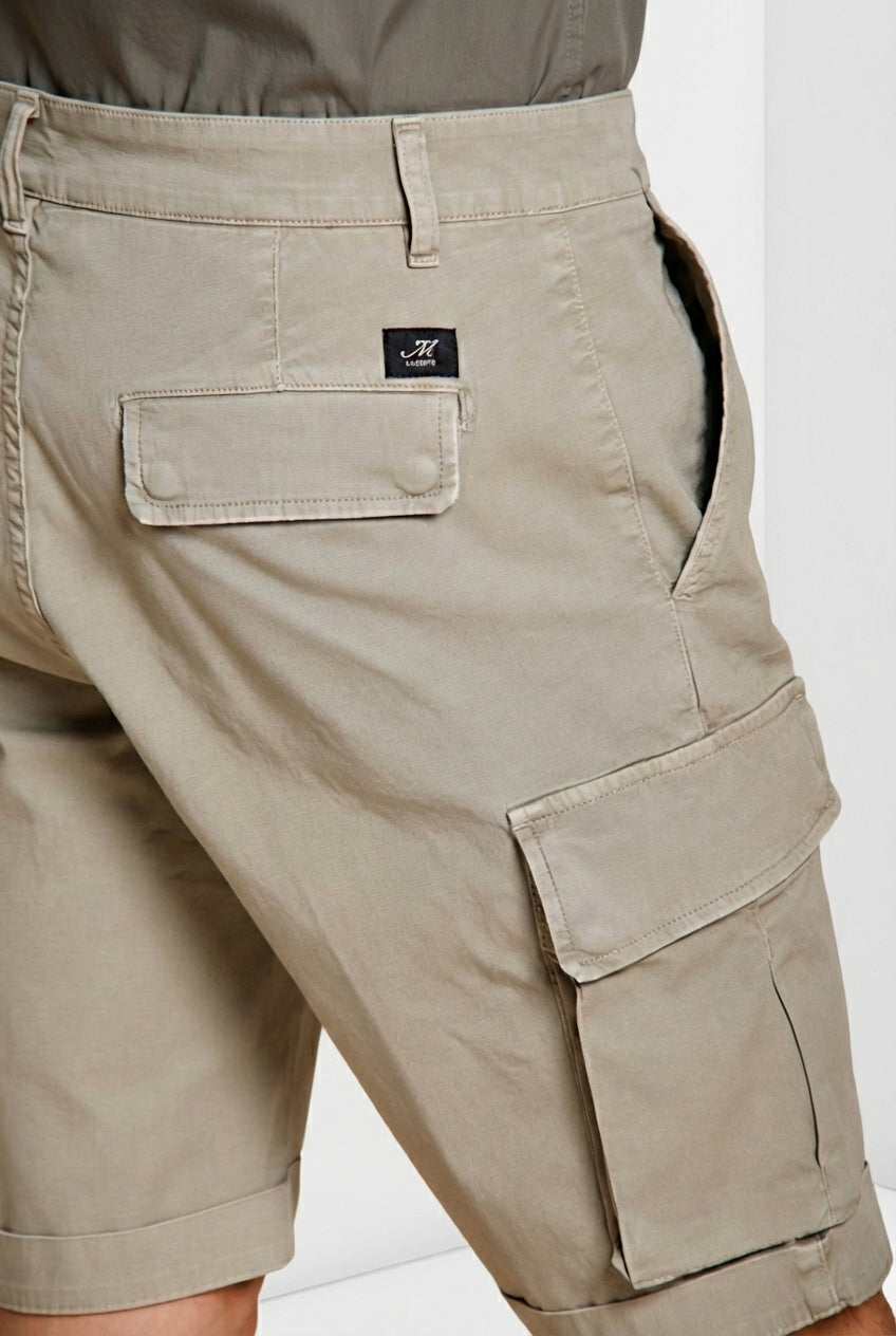 Chile Herren Cargo Bermuda aus Stretch-Satin slim fit ①