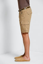 Chile bermuda cargo uomo in raso stretch slim fit ①