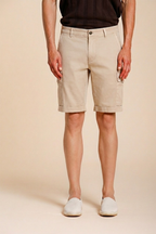 Chile Bermuda Cargo Herren aus Stretch-Satin slim fit ①