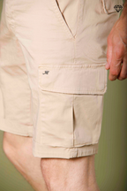 Chile Herren Stretch-Satin Slim Cargo Bermuda Shorts slim fit  ①
