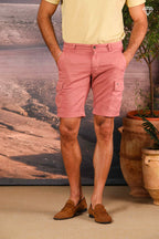 Chile Herren-Cargo-Bermuda aus Stretch-Satin Slim Fit ①