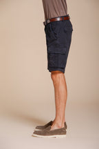 Chile bermuda cargo uomo in raso stretch slim fit ①