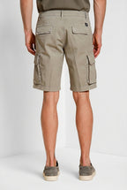 Chile bermuda cargo uomo in raso stretch slim fit ①