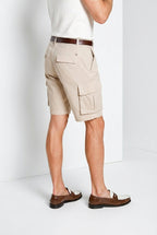 Chile bermuda cargo uomo in raso stretch slim fit ①