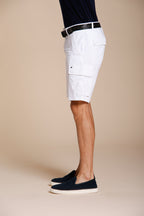 Chile Bermuda Cargo Herren aus Stretch-Satin slim fit ①