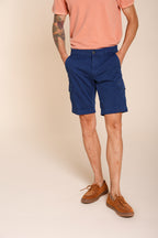 Chile bermuda cargo uomo in raso stretch slim fit ①