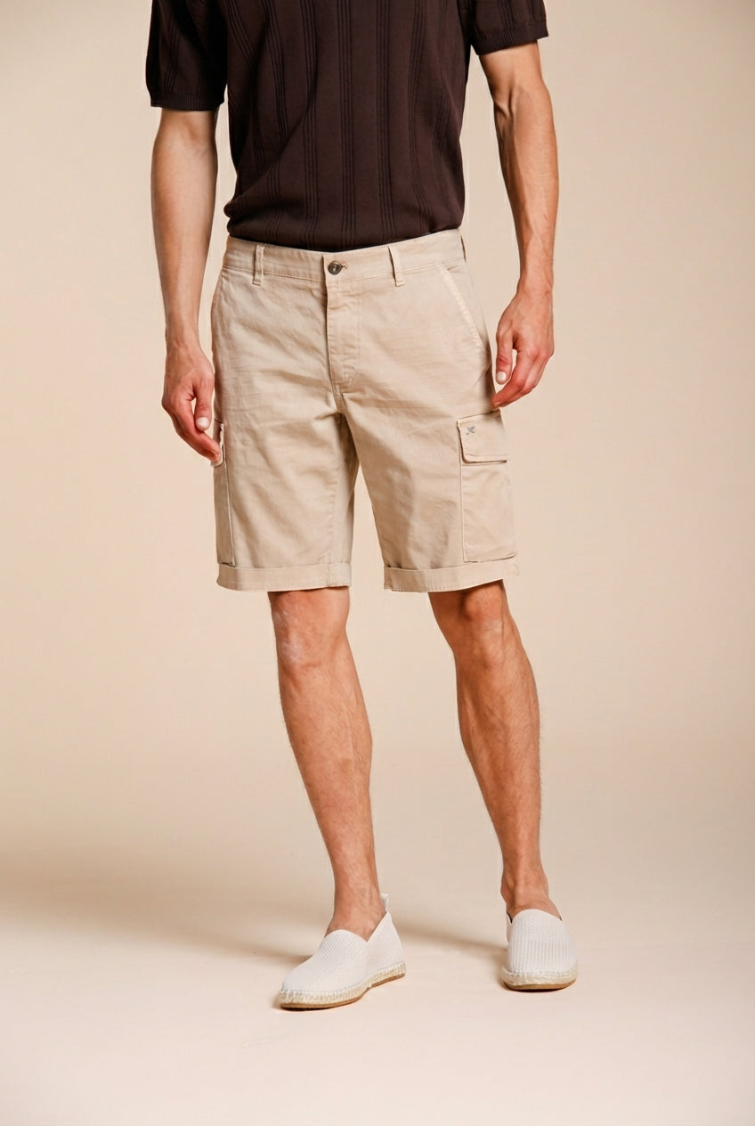 Chile Bermuda Cargo Herren aus Stretch-Satin slim fit ①