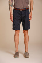 Chile bermuda cargo uomo in raso stretch slim fit ①