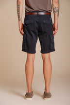 Chile bermuda cargo uomo in raso stretch slim fit ①