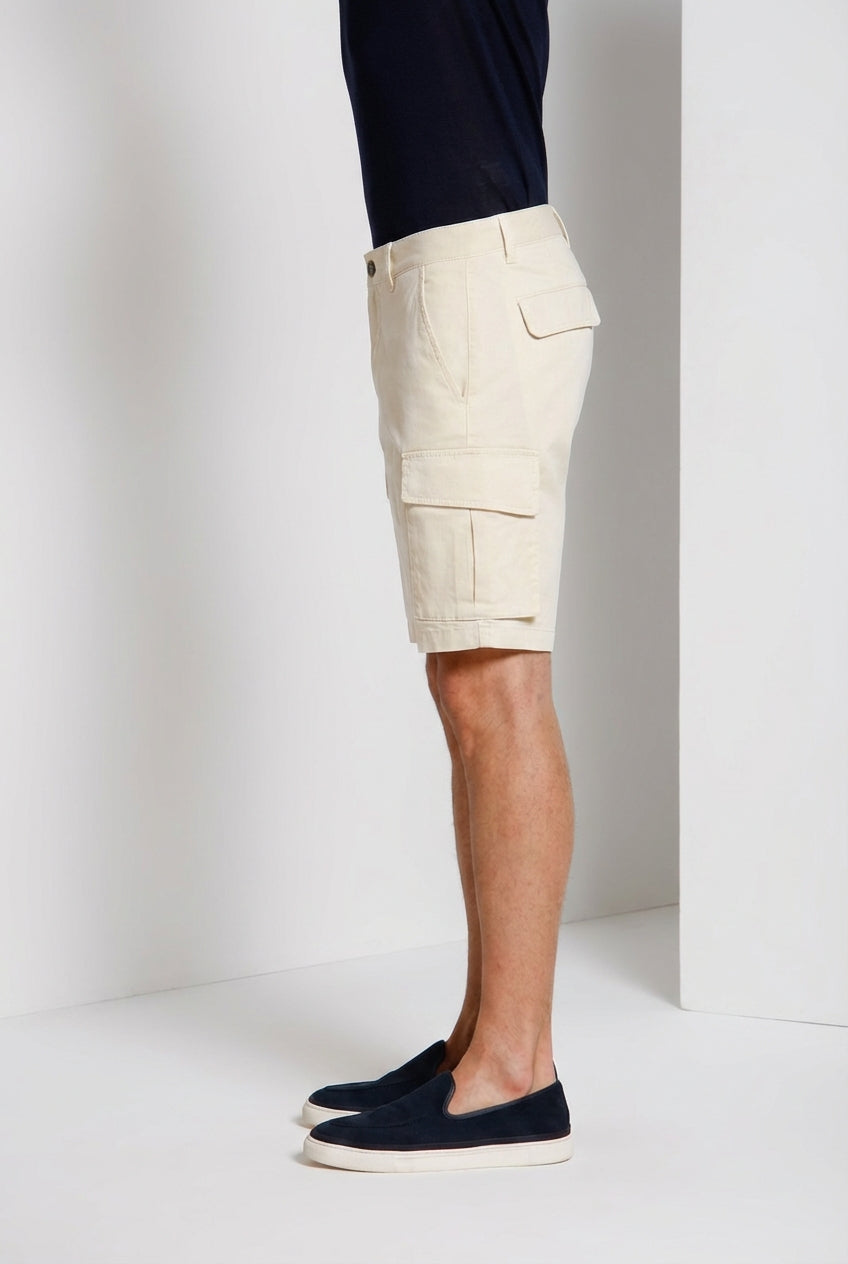 Chile Herren Cargo Bermuda aus Stretch-Satin slim fit ①