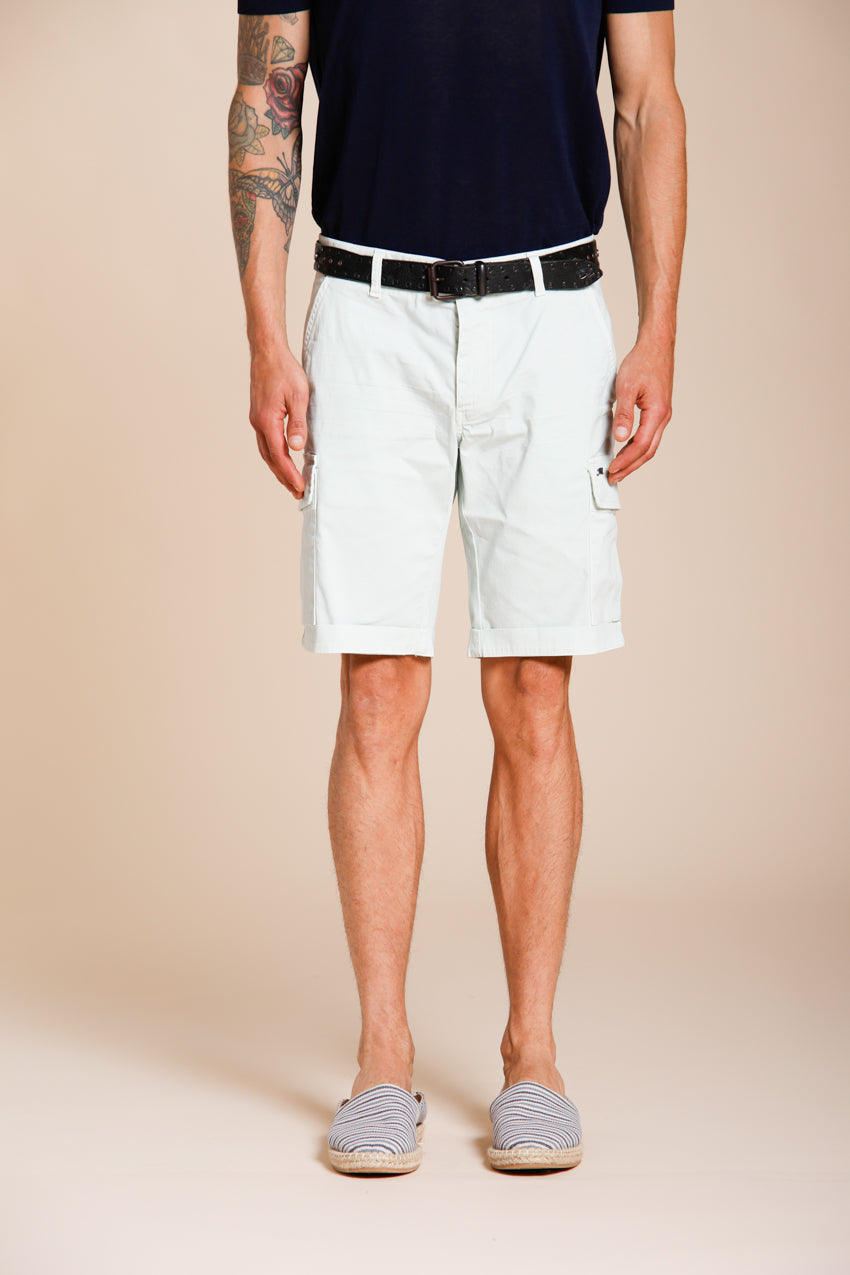 Chile Bermuda Cargo Herren aus Stretch-Satin slim fit ①