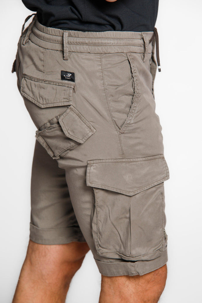 Snake Jog Cargo-Bermuda für Herren aus Tencel mit normalem Kordelzug