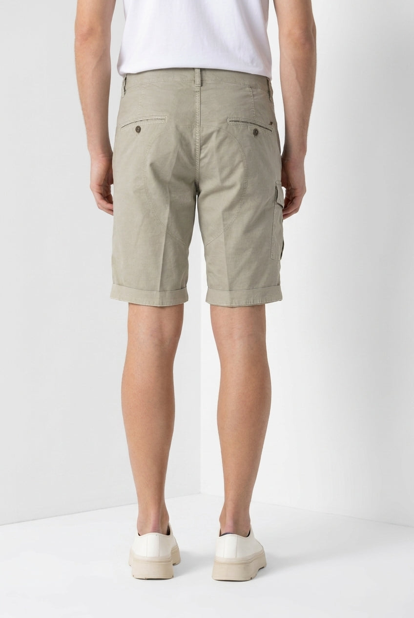George Coolpocket bermuda cargo uomo in gabardina stretch logo edition carrot fit ①