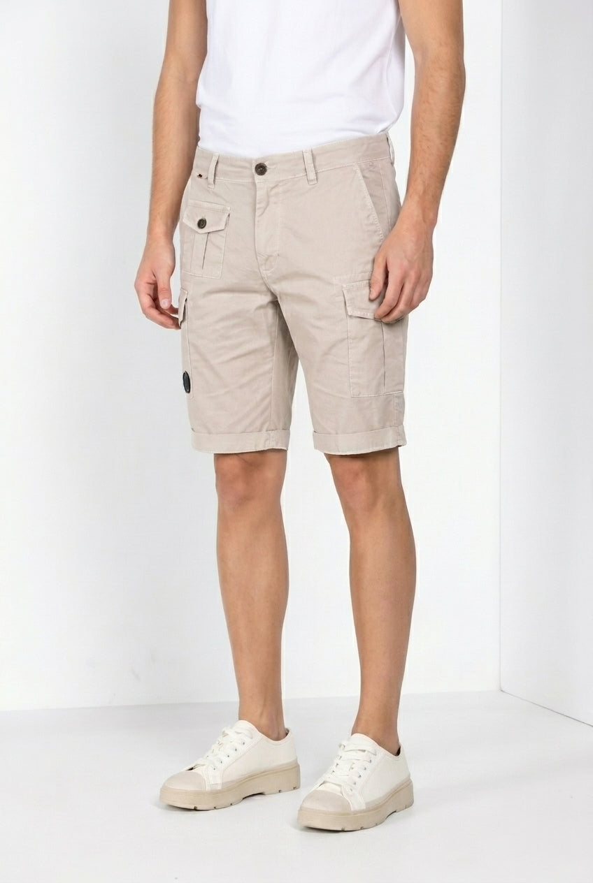 George Coolpocket Bermuda Cargo Herren aus Stretch-Gabardine Logo Edition carrot fit ①