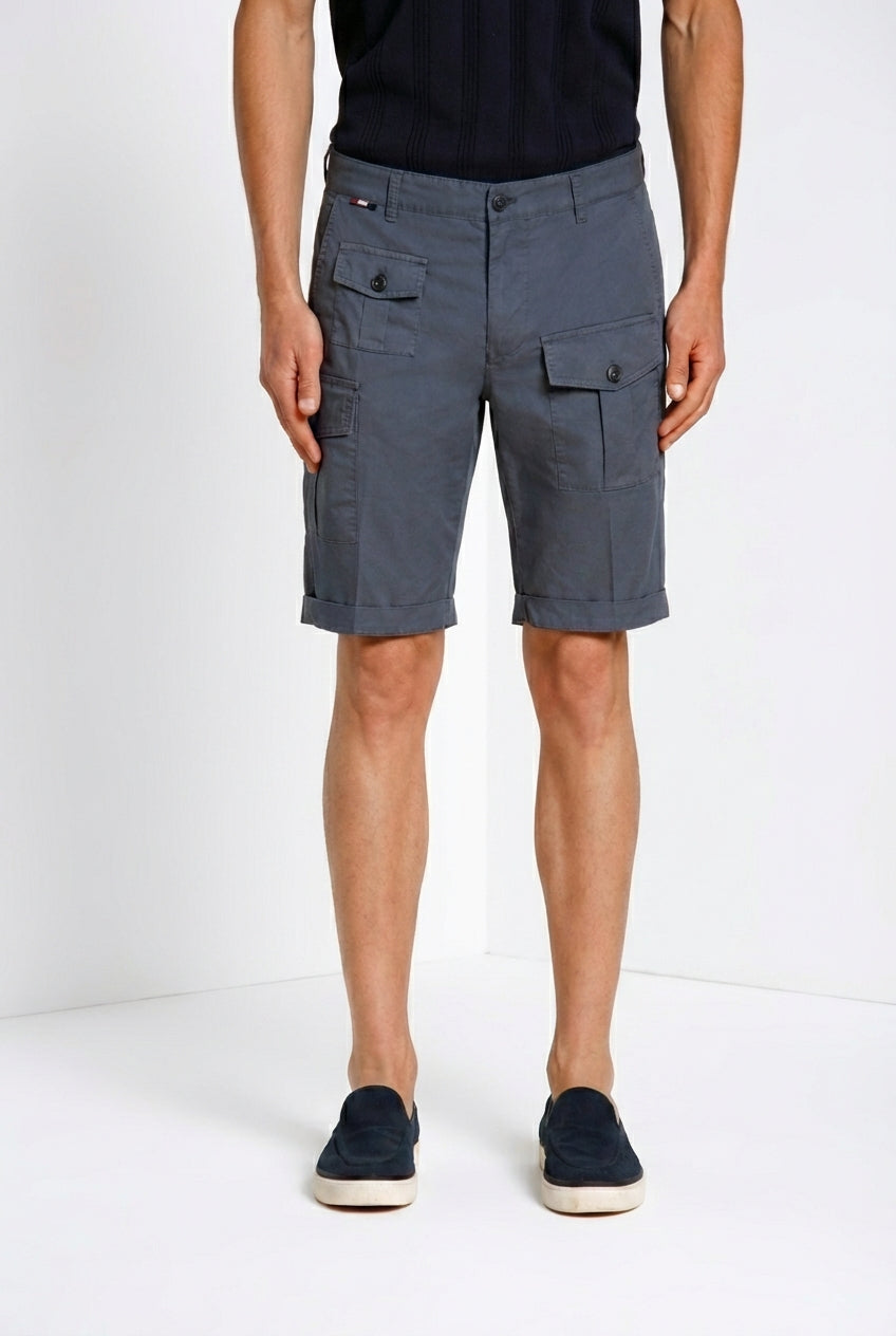 George Coolpocket bermuda cargo uomo in gabardina stretch logo edition carrot fit ①