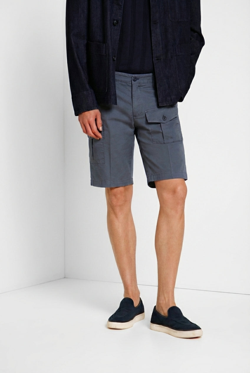 George Coolpocket bermuda cargo uomo in gabardina stretch logo edition carrot fit ①
