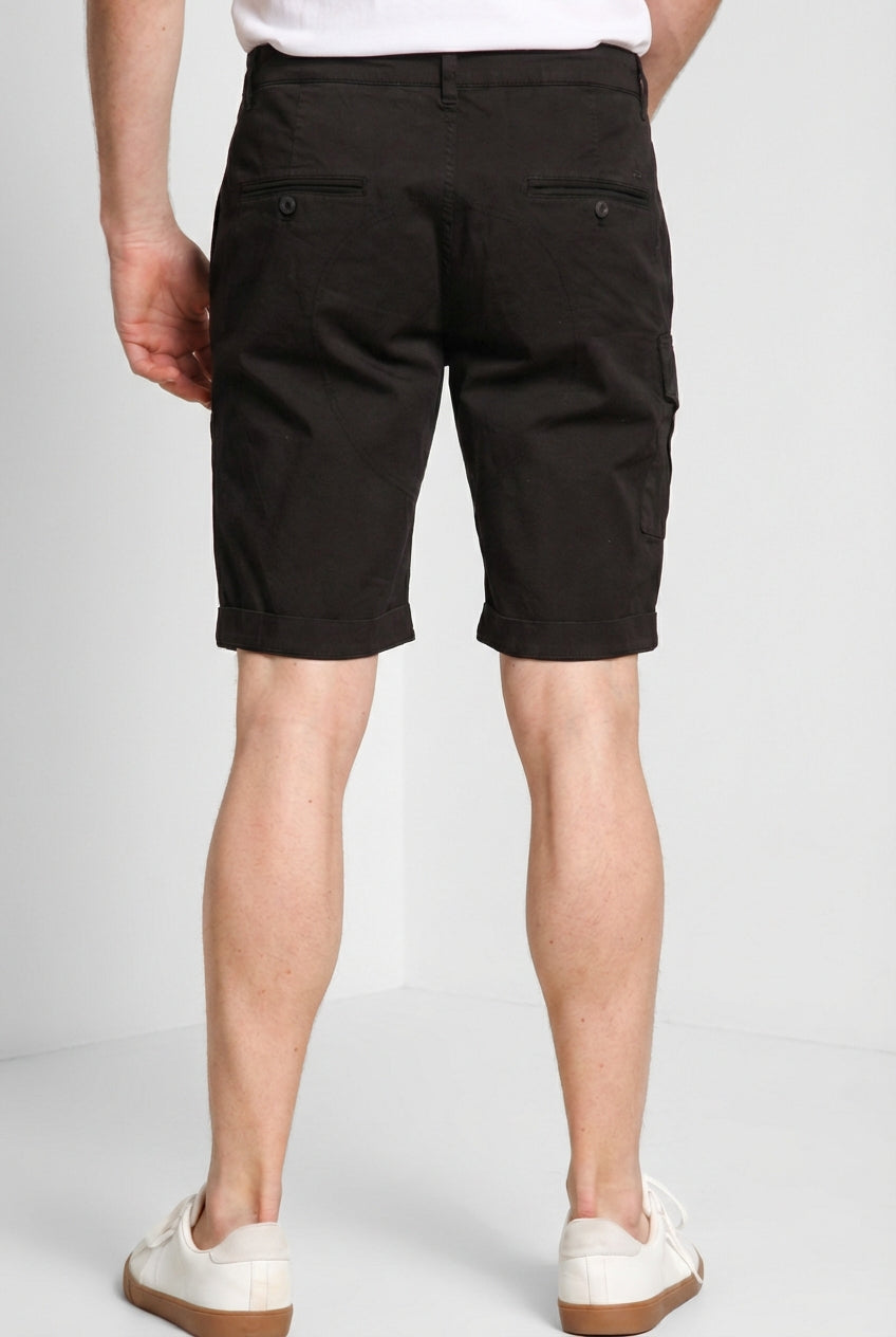 George Coolpocket Herren-Cargo-Bermuda aus Stretch-Satin logo edition Carrot Fit ①