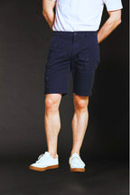 George Coolpocket bermuda cargo uomo in raso stretch logo edition carrot fit ①
