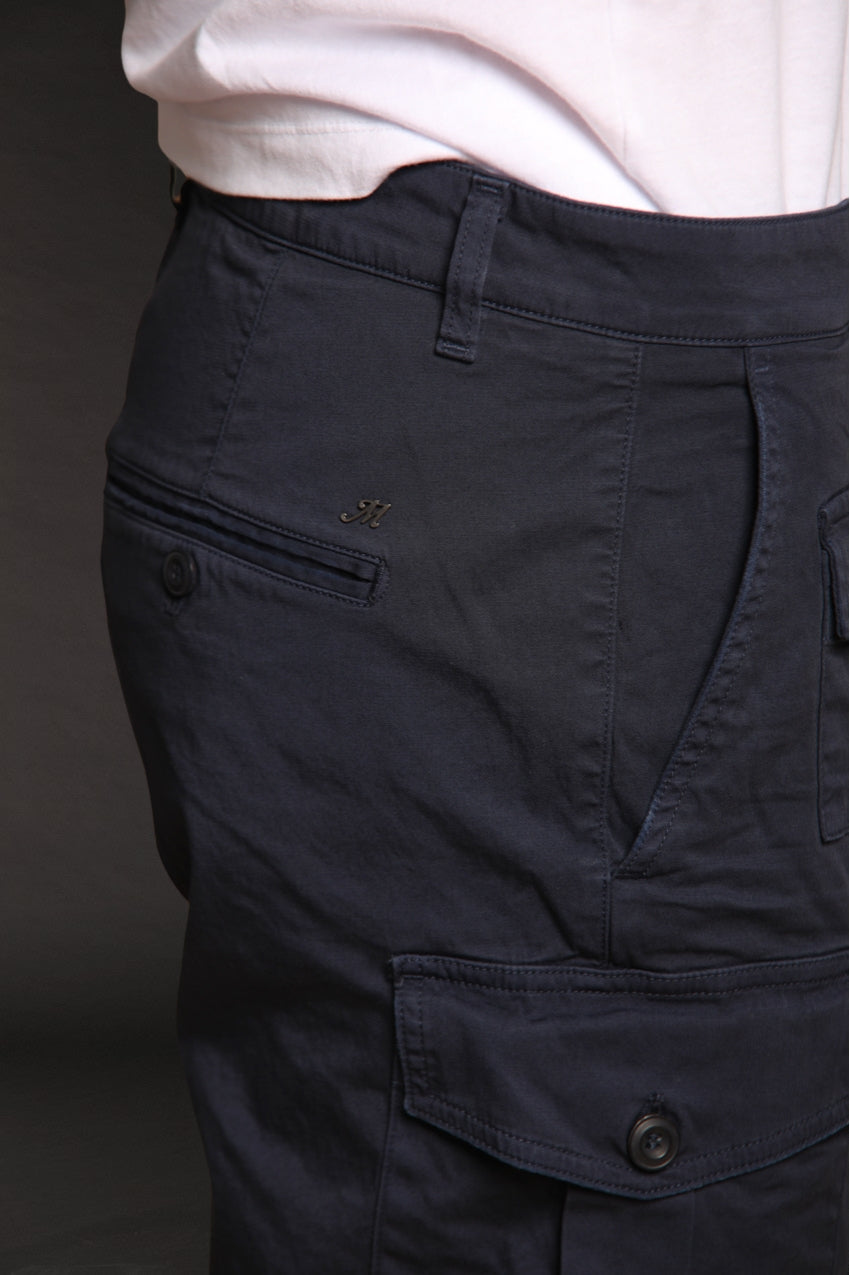 George Coolpocket bermuda cargo uomo in raso stretch logo edition carrot fit ①